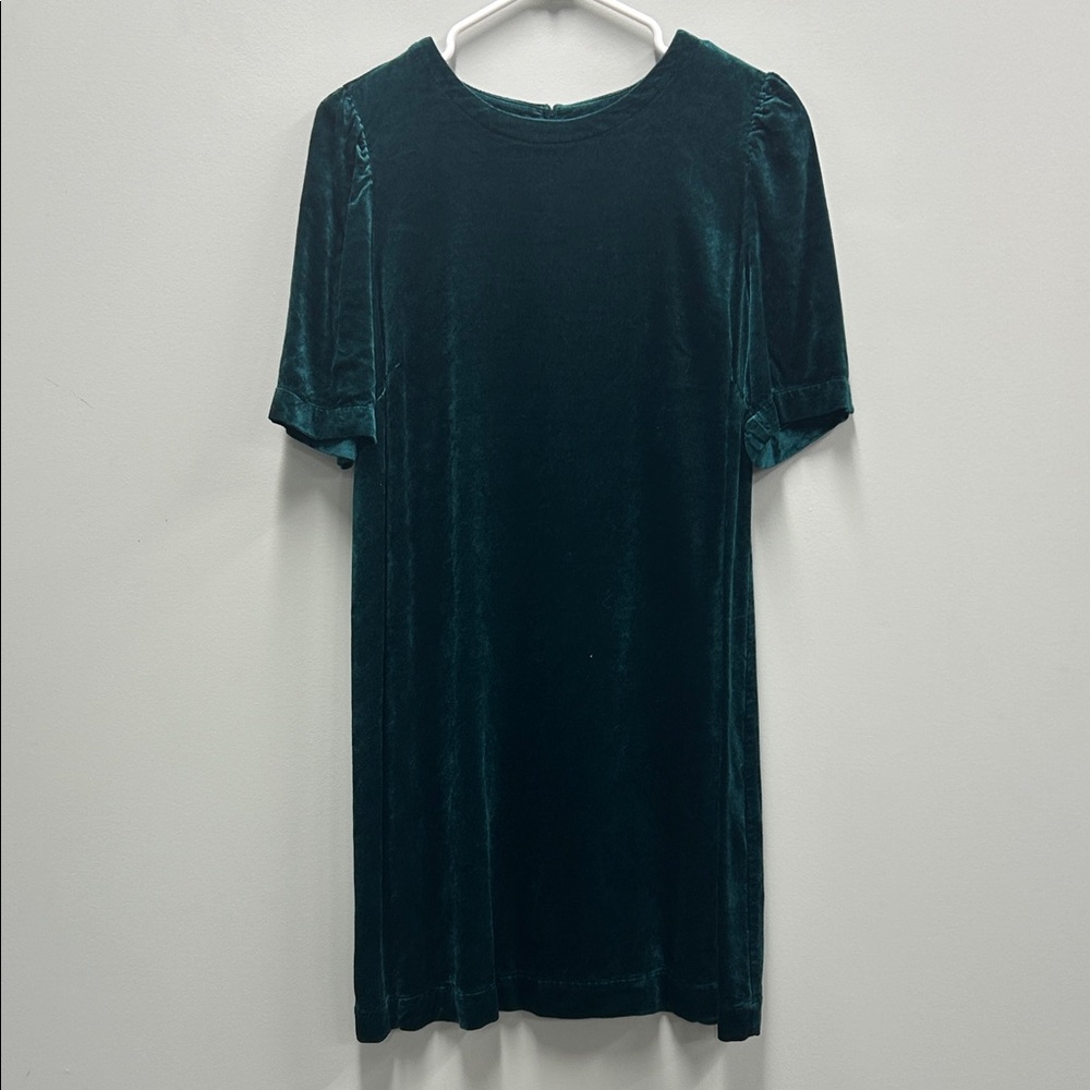 J. Jill Velvet Teal Dress